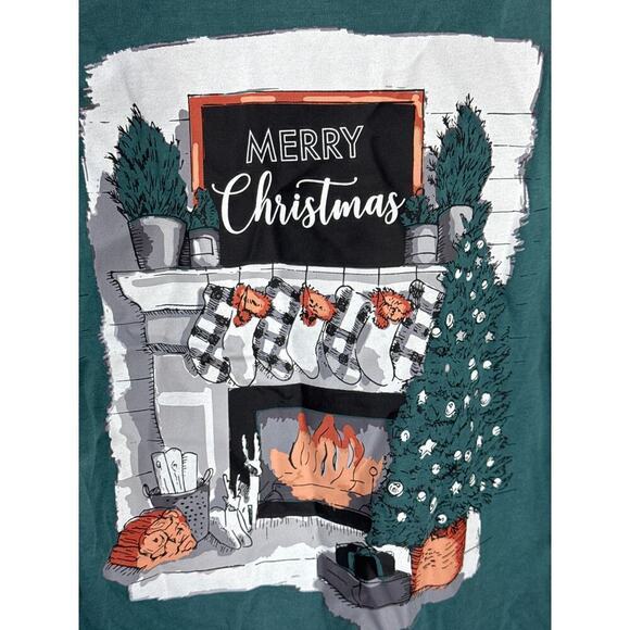 Gameday Couture "I'll Be Home" Holiday Elbow Patch Shirt Women's XXL NWOT - Picture 4 of 12